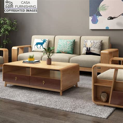 Wooden Sofa Set Designs For Living Room