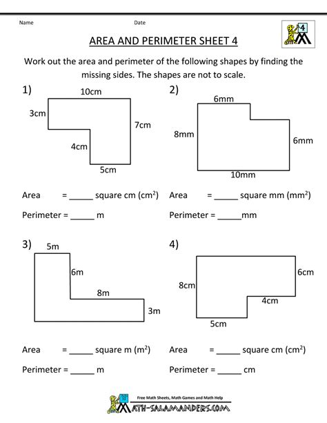 Perimeter Worksheets