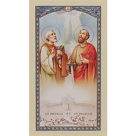 Novena to Sts. Peter and Paul - Prayer Card | The Catholic Company