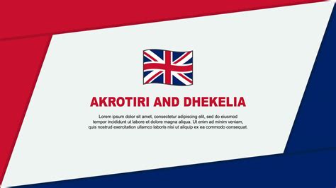 Akrotiri And Dhekelia Flag Abstract Background Design Template ...