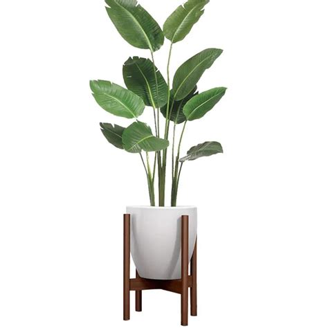 35cm Indoor Plant Flower Pot Planter Stand Assembly Beech Wood Holder ...