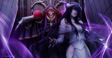 Overlord, Ainz Ooal Gown, Albedo (Overlord), 1080P, Anime HD Wallpaper