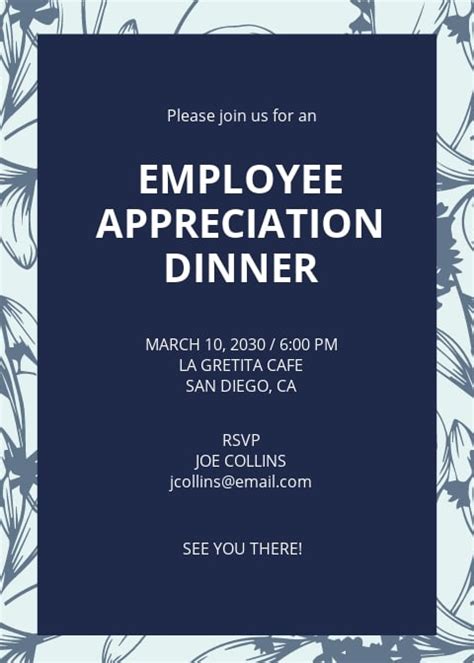 Employee Appreciation Luncheon Invitation