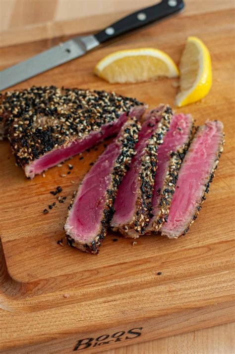 Seared Tuna Steak Recipe (How to Sear Ahi Tuna) - Joe's Healthy Meals