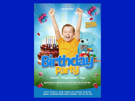 Free Happy Birthday Kids Flyer Template (PSD)