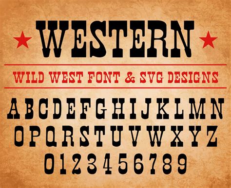 Western Font Wild West Font Old West Font Western Font Styles Cowboy ...