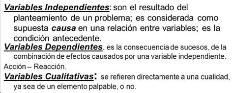 Cuales Son Las Variables Independientes