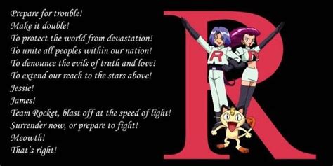 Black n White NOTE: James Team Rocket Motto