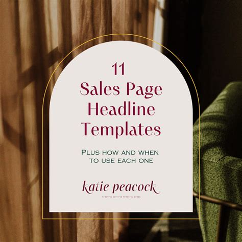 How to Write Sales Page Headlines — Katie Peacock Copy