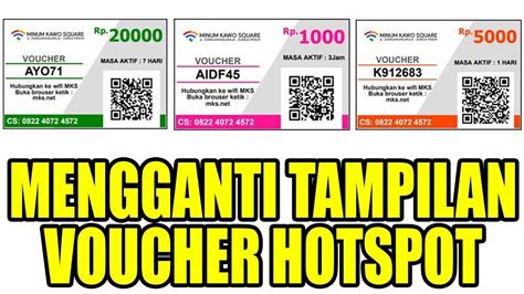 Template Voucher Hotspot Mikhmon - 54+ Koleksi Gambar