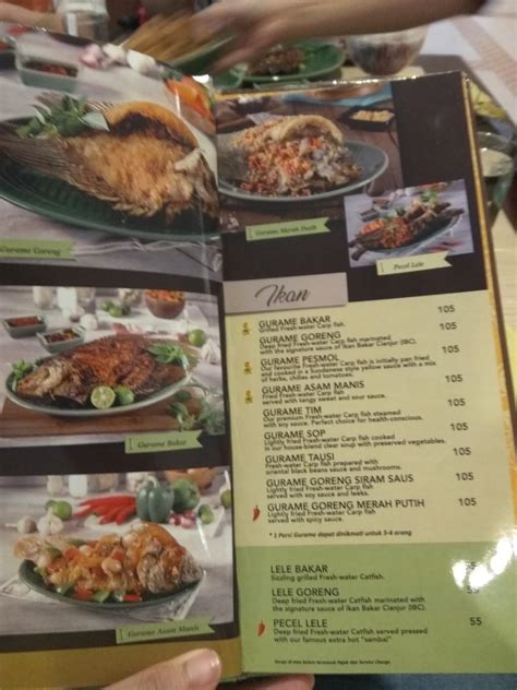 Menu at Ikan Bakar Cianjur - Batam restaurant, Batam, Jl. Centre Point