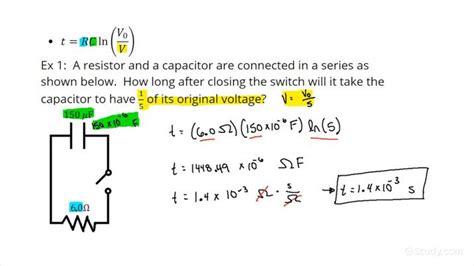 How to Calculate the Time Required to Discharge a Capacitor by Some ...