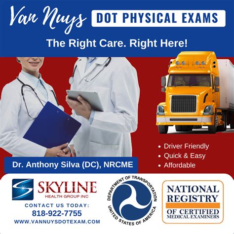 Van Nuys DOT Physicals- The Right Care Right Here! | Health screening ...