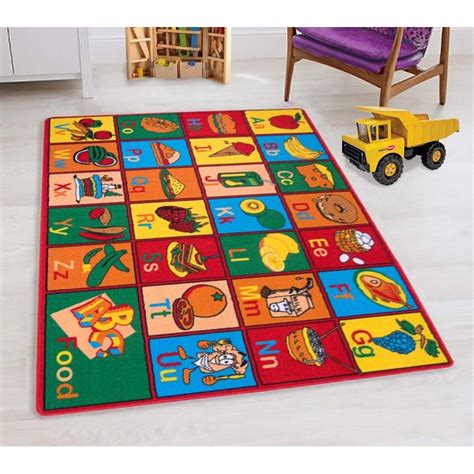 Teaching ABC Food/Fruits Kids Educational Play mat for School/Classroom ...