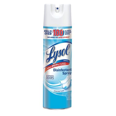 Lysol Disinfectant Spray Sanitizing and Antibacterial Spray For ...