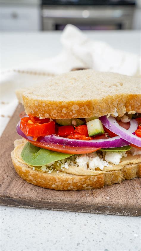 Panera Bread Mediterranean Veggie Sandwich Recipe | Couple in the Kitchen