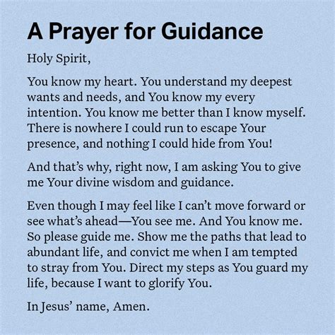 A Prayer for Guidance - YouVersion