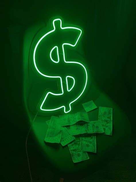 Dollar Neon Sign for Bedroom Led Neon Sign Neon Wall Sign - Etsy | Neon ...