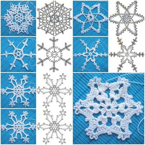 How to crochet Snowflakes Pattern step by step DIY tutorial ...