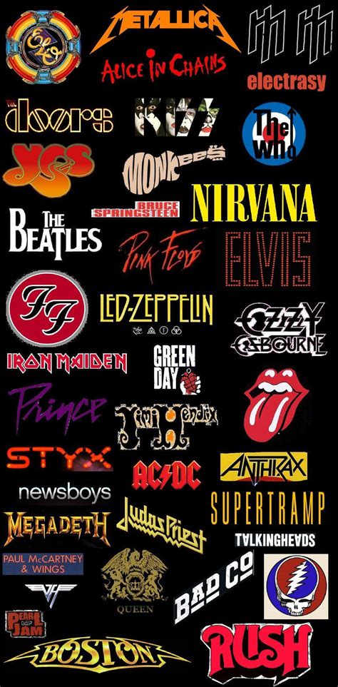 Music Collage Rock Band Logos Metal Band Logos Band Logos | Porn Sex ...