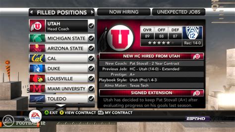 'NCAA Football 12' Dynasty mode details - ESPN