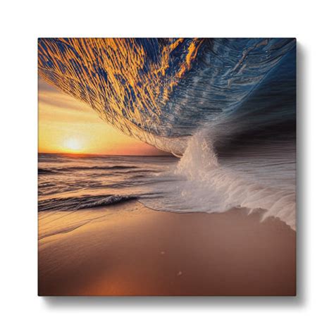 Breaking Tide - A Coastal Symphony - Canvas – artAIstry