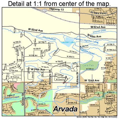 Arvada Colorado Street Map 0803455