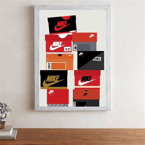 Nike Sneaker Box Poster Wall Art - Etsy