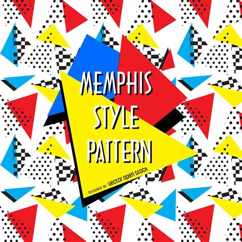 Geometric 90s Memphis Pattern Vector Download