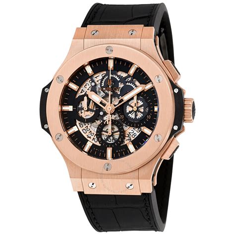 Hublot Big Bang Aero Bang Gold 44mm Black Rubber Men's Watch 311.PX ...