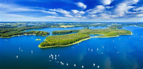 Masuria stock photo. Image of aerial, sailboat, yacht - 271518900