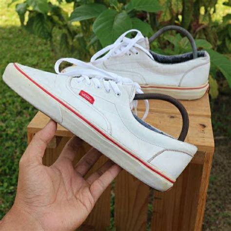 Jual Vans Era Croc leather white | Shopee Indonesia