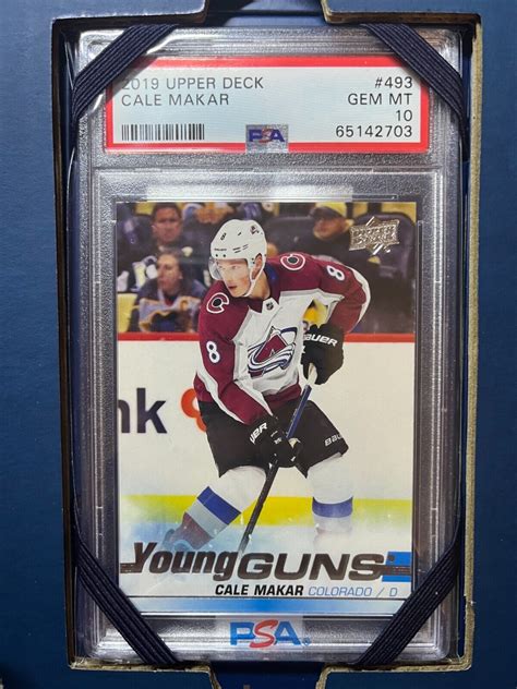 2019 Upper Deck Cale Makar Young Guns Rookie PSA 10 | eBay