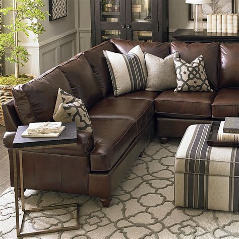 Brown Leather Sectional Living Room Ideas – HomeDecorish