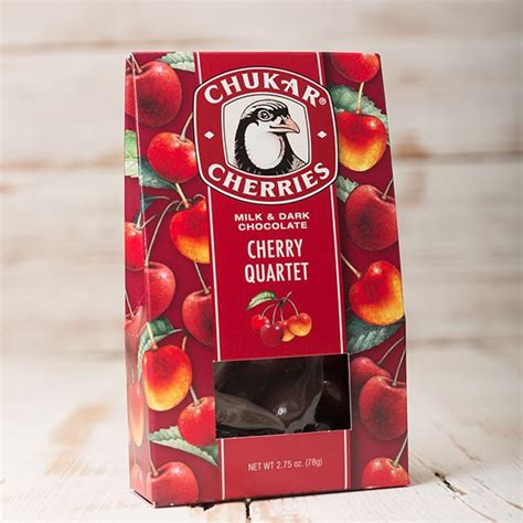 Chukar Cherries Quartet Dark & Milk Chocolate - Washington in a Box