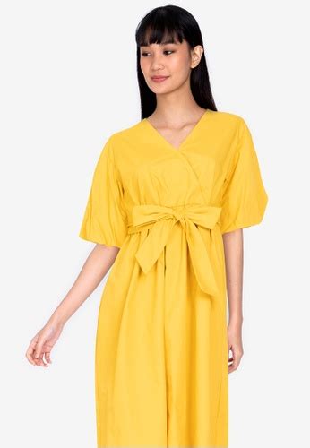 Buy ZALORA BASICS Balloon Sleeve Midi Dress 2022 Online | ZALORA Singapore