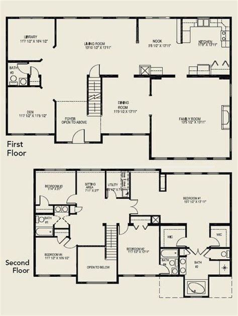 4 Bedroom 2 Story House Plans - Dining Room Ceiling Ideas