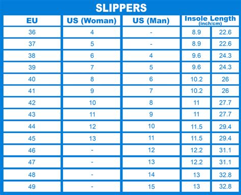 Crochet Slipper Size Chart | Portal.posgradount.edu.pe