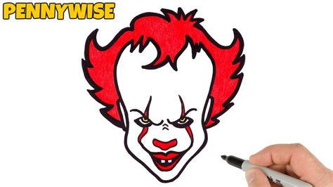 How to Draw Pennywise Easy | Halloween Drawings