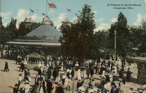 A Glimpse at Euclid Beach Cleveland, OH Postcard