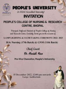 Lamp Lighting & Oath Taking Ceremony for B.Sc Nursing and GNM Batch ...