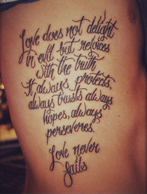 1 Corinthians 13 Tattoo | Bible Verse Tattoos