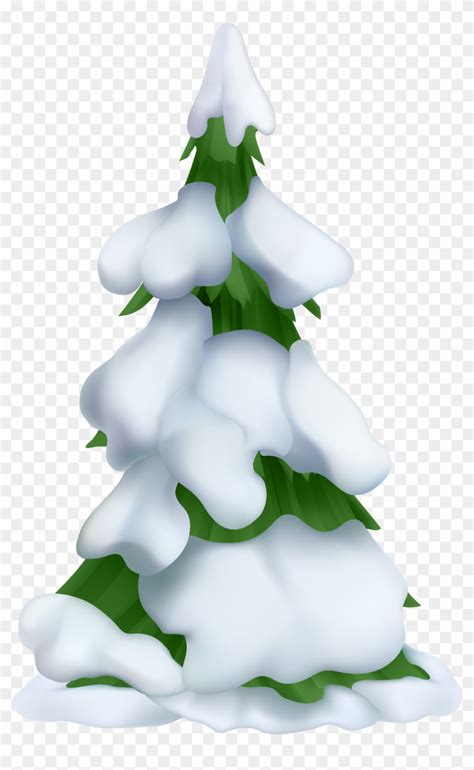 Christmas Tree Clipart, White Christmas Trees, Snowy - Snowy Christmas ...