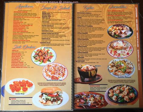 Menu at Moctezuma Grill 2 restaurant, Wynne