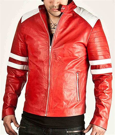 Tyler Durden Jacket - Fight Club Red Leather Jacket | Brad Pitt