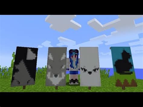 How to Make Different Minecraft Wolf Banner 1.8 - YouTube