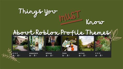 Things You MUST Know Before Making Roblox Profile Themes! (IMPORTANT ...