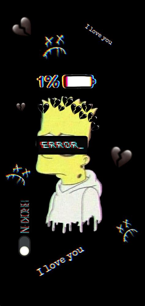 Sad Emo Bart Simpson Wallpaper