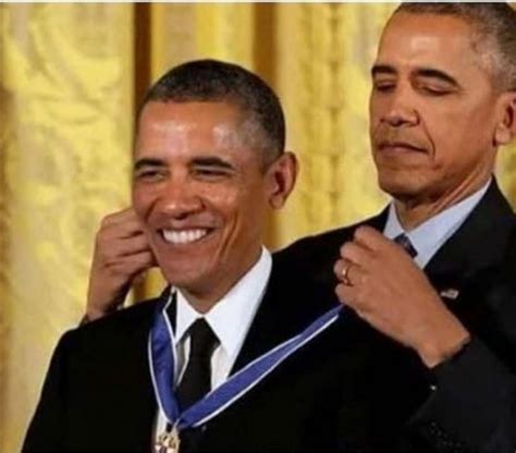 Obama gives himself a medal Blank Template - Imgflip