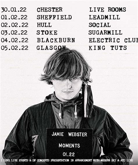 Jamie Webster - 2022 - 02 February 2022 - Social - Event/Gig details ...